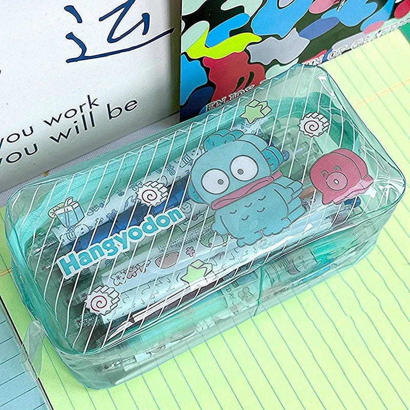 Sanrio Anime Hangyodon Transparent Pencil Case - Image 9
