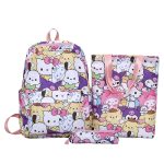 3pcs Hello Kitty Sanrio Backpack Set