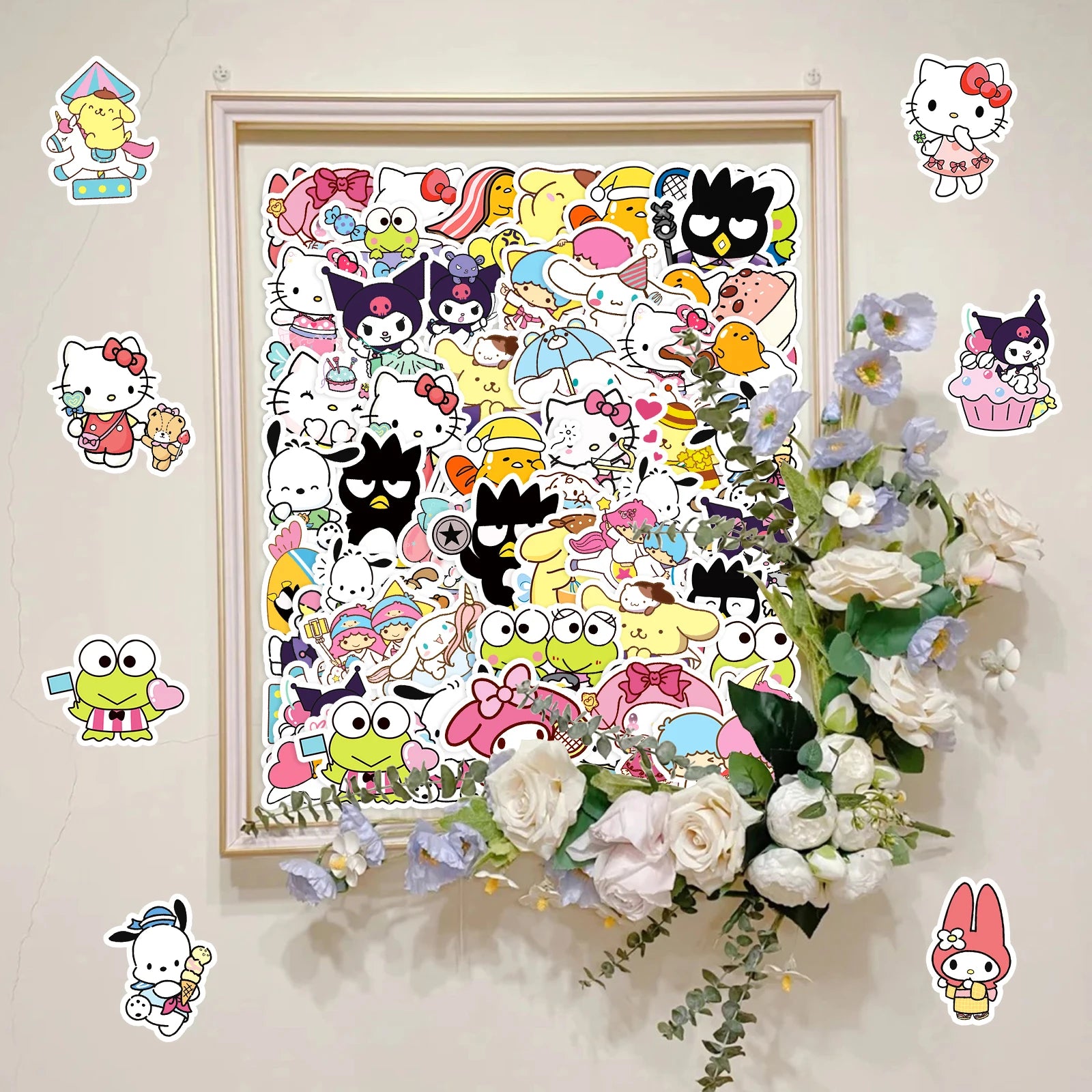 50 Piece MINISO Funny Cute Sanrio Family Stickers - Image 6
