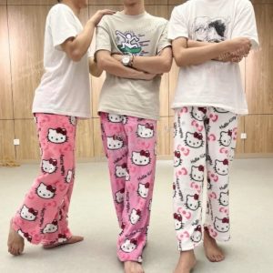 2025 Sanrio Hello Kitty Halloween Flannel Pajama Trousers