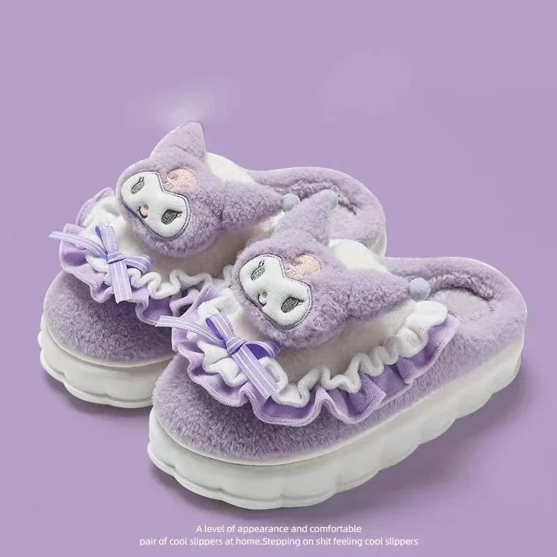 Sanrio Anime Hello Kitty & Cinnamoroll Cotton Warm Slippers - Image 7