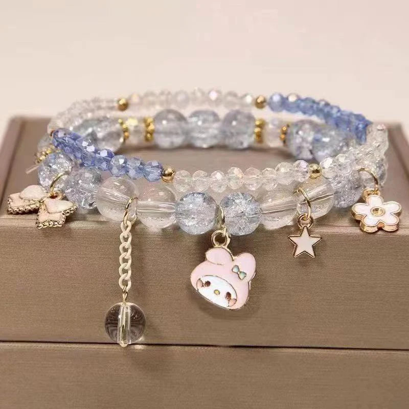 1PCS Kawaii Anime Sanrio Kuromi, My Melody & Cinnamoroll Bracelet - Image 17