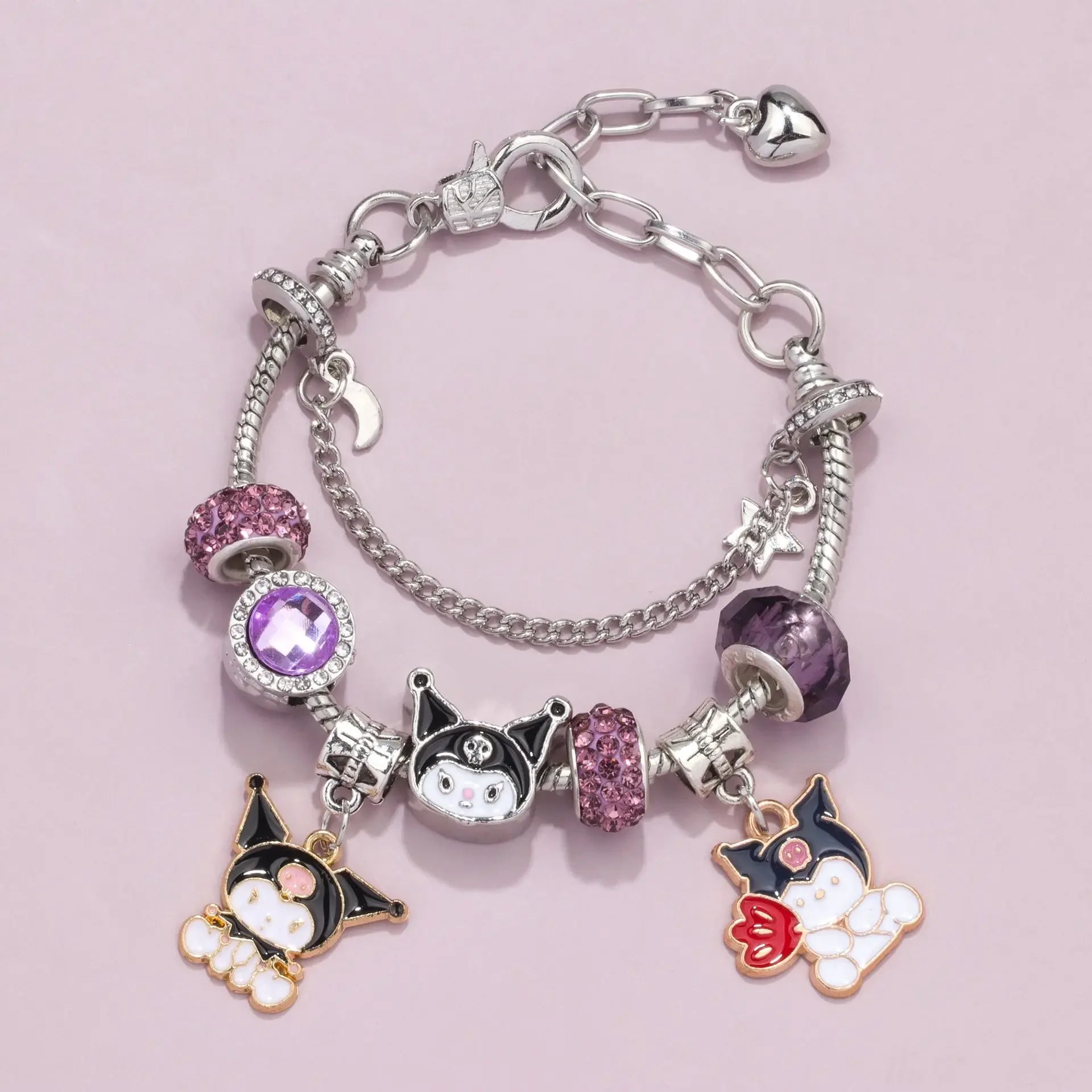 Kuromi & My Melody Handmade Bracelet - Image 9