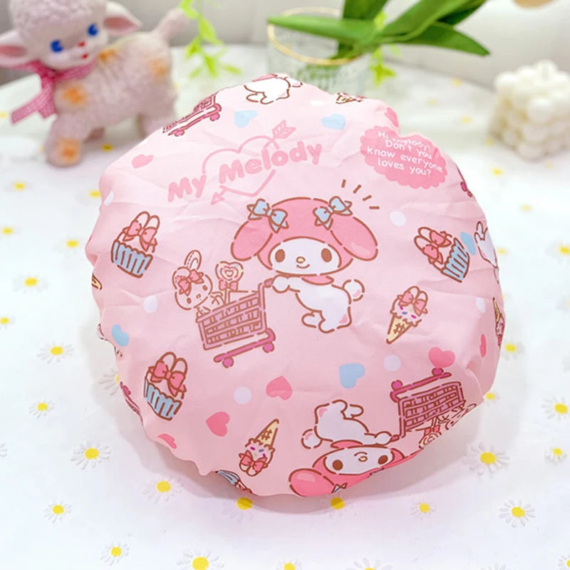 Sanrio Hello Kitty Double-Layer Thickened Large Adult Shower Cap - Image 10