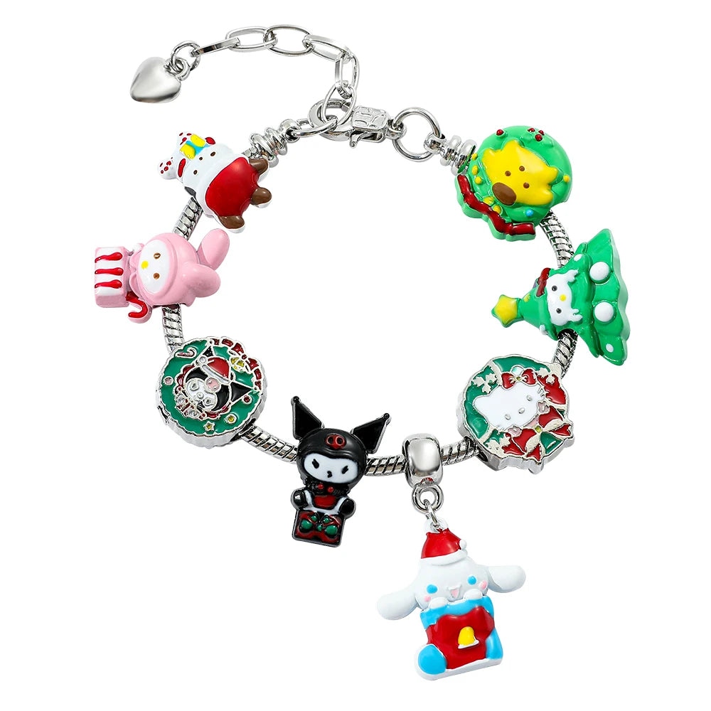 Hello Kitty Gold Plated Bracelet with Charms - Image 29