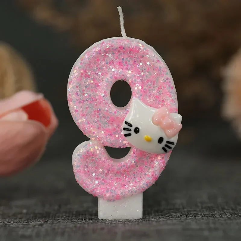 Kawaii Hello Kitty Number Birthday Candle - Image 11