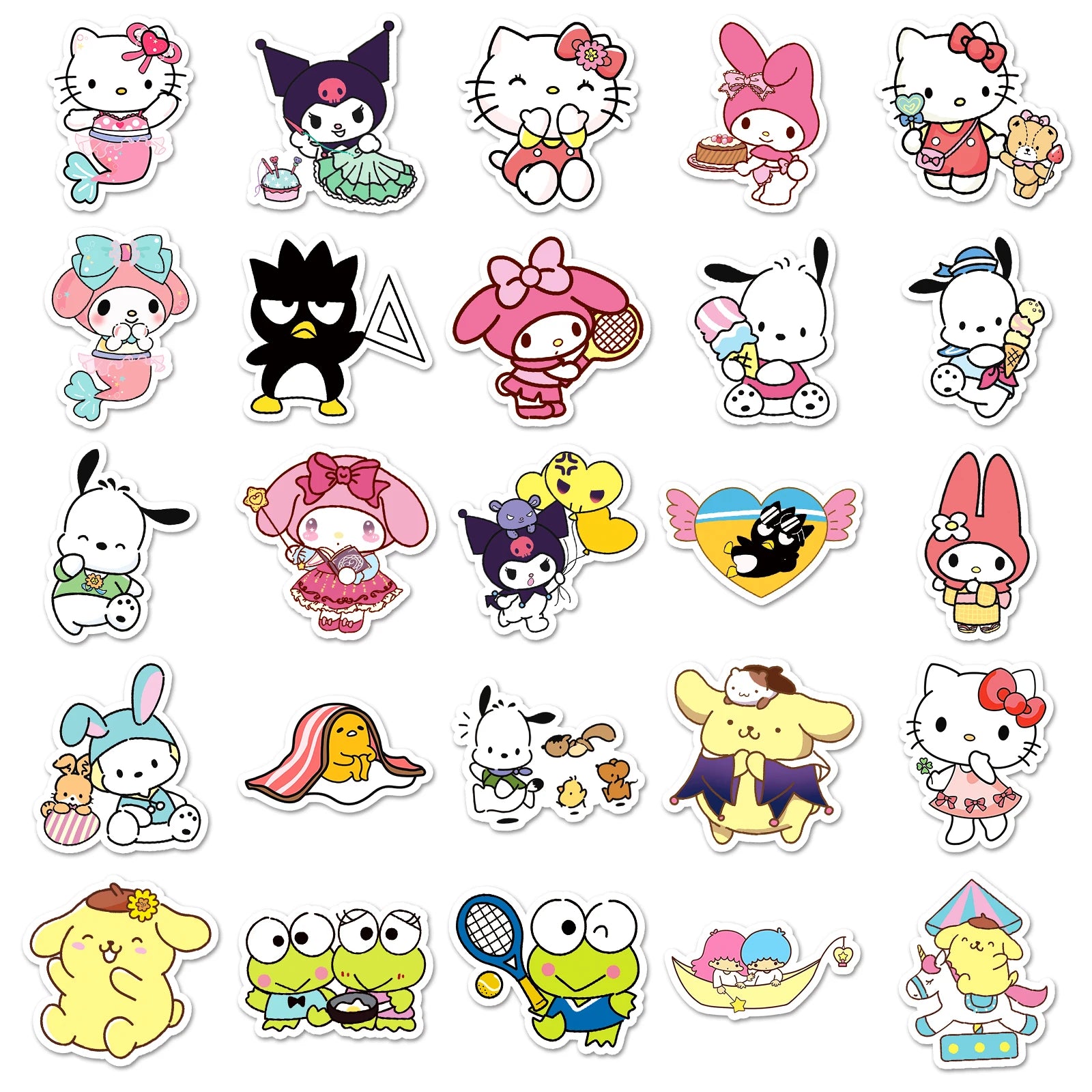 50 Piece MINISO Funny Cute Sanrio Family Stickers - Image 4