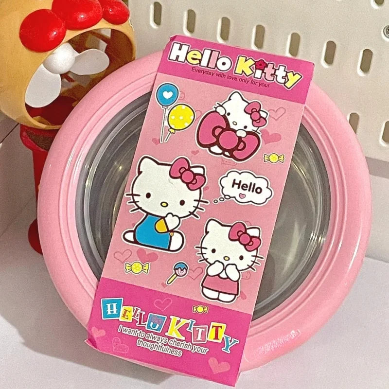 Cute Sanrio Hello Kitty Stainless Steel Ramen Bowl with Lid - Image 3