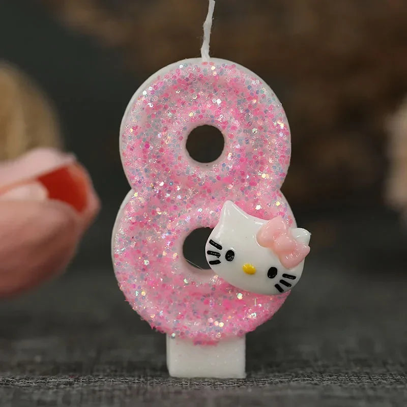 Kawaii Hello Kitty Number Birthday Candle - Image 14