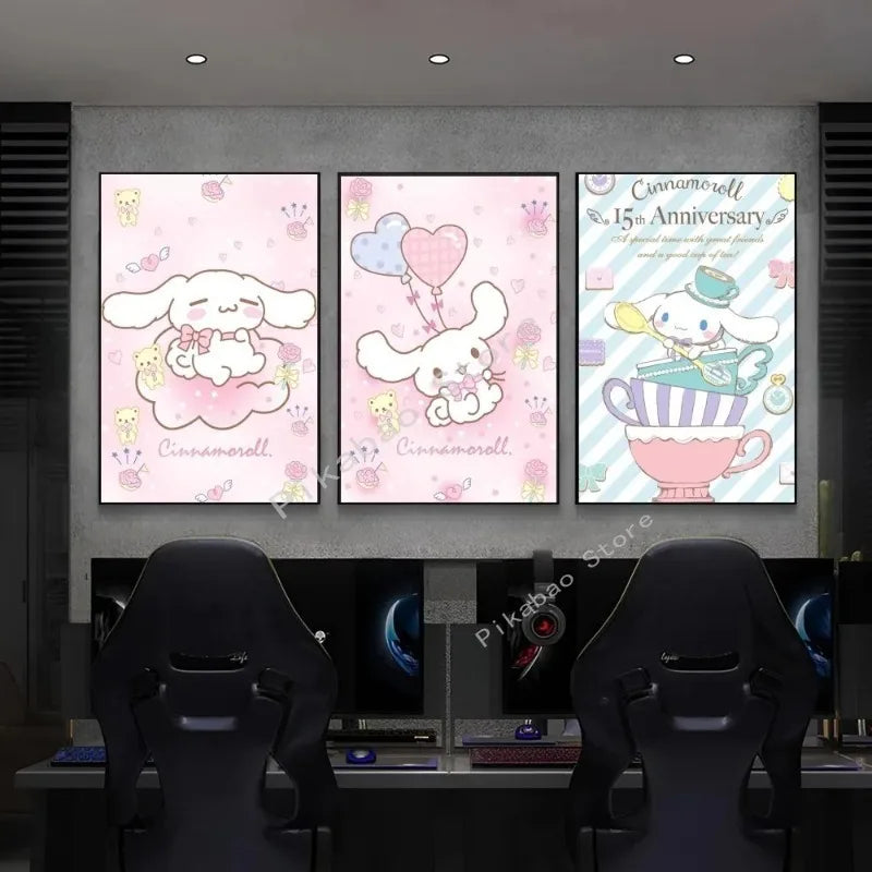 MINISO Cartoon Cute Dog Canvas Poster - Image 2