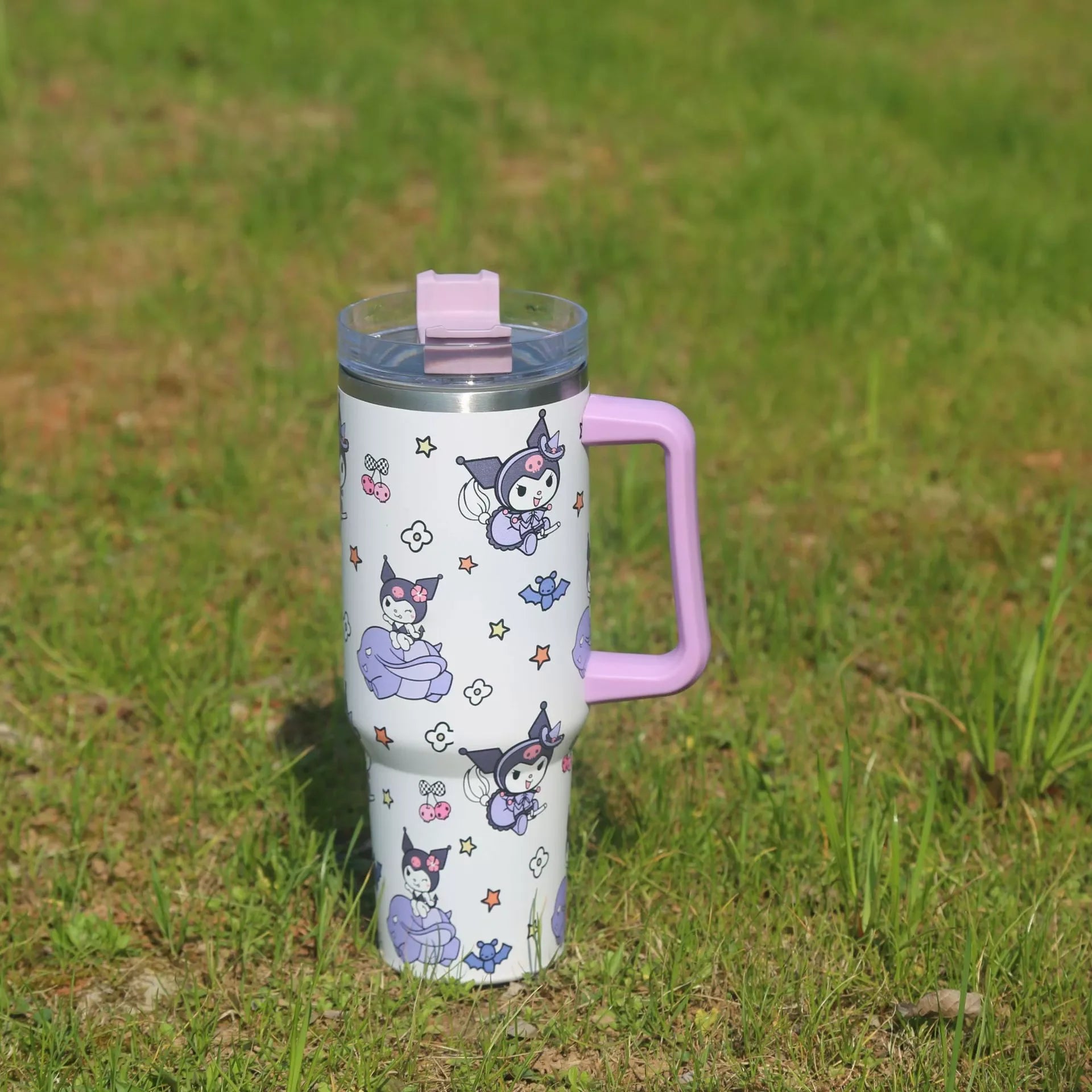 40oz/1200ml Sanrio Hello Kitty Kuromi 304 Stainless Steel Insulated Water Bottle - Image 4