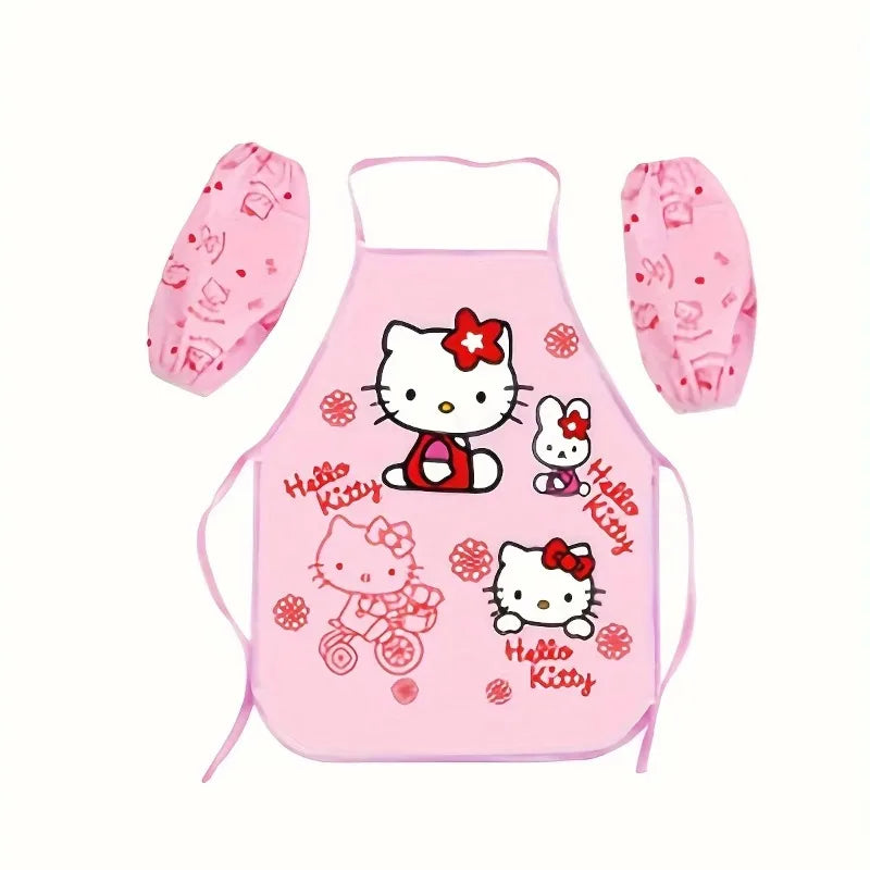 Funny Sanrio Cartoon Hello Kitty Apron Set - Image 2