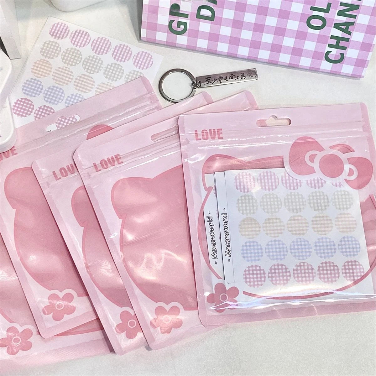 10PCS Kawaii Hello Kitty Necklace Jewelry Storage Bags - Image 6