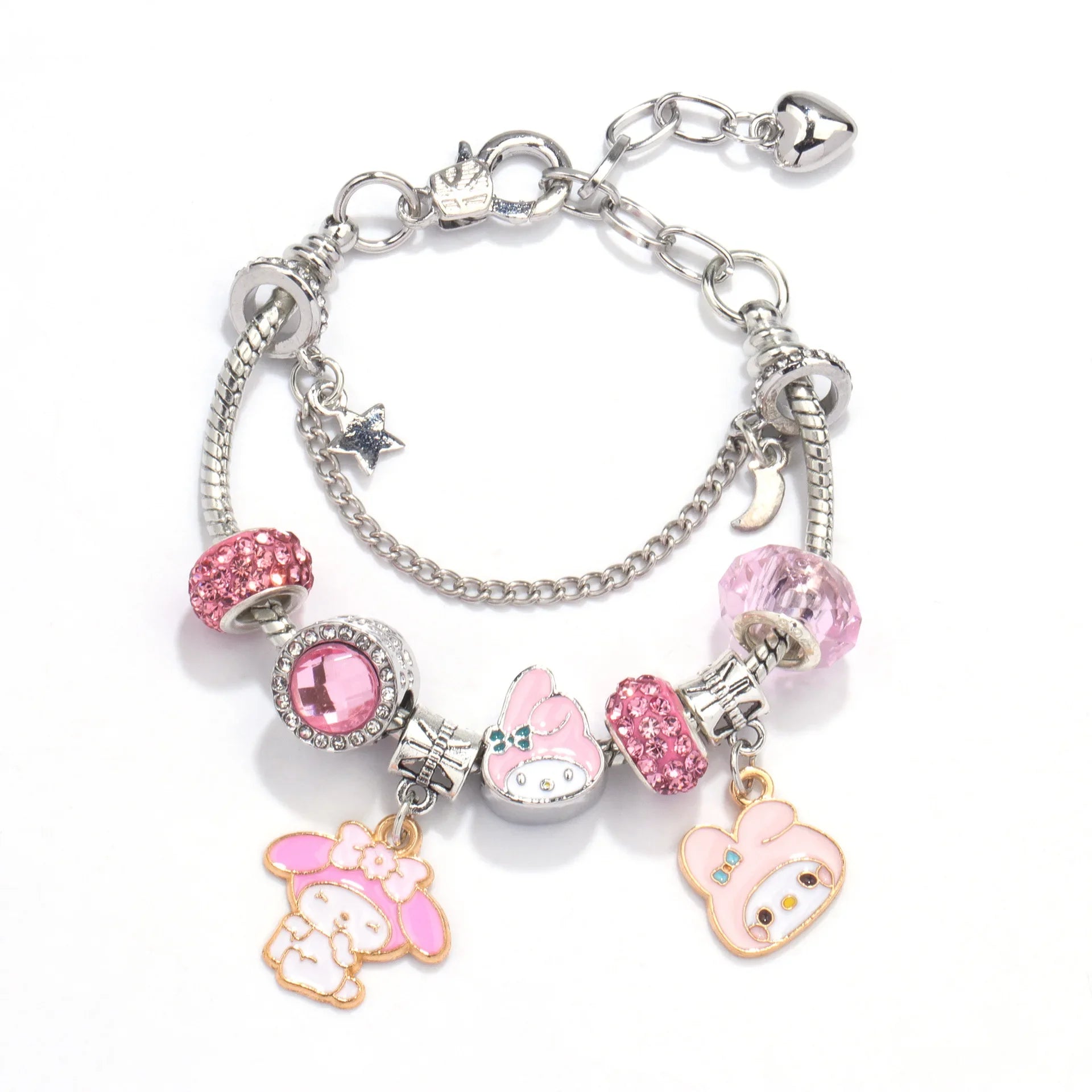 Kuromi & My Melody Handmade Bracelet - Image 4