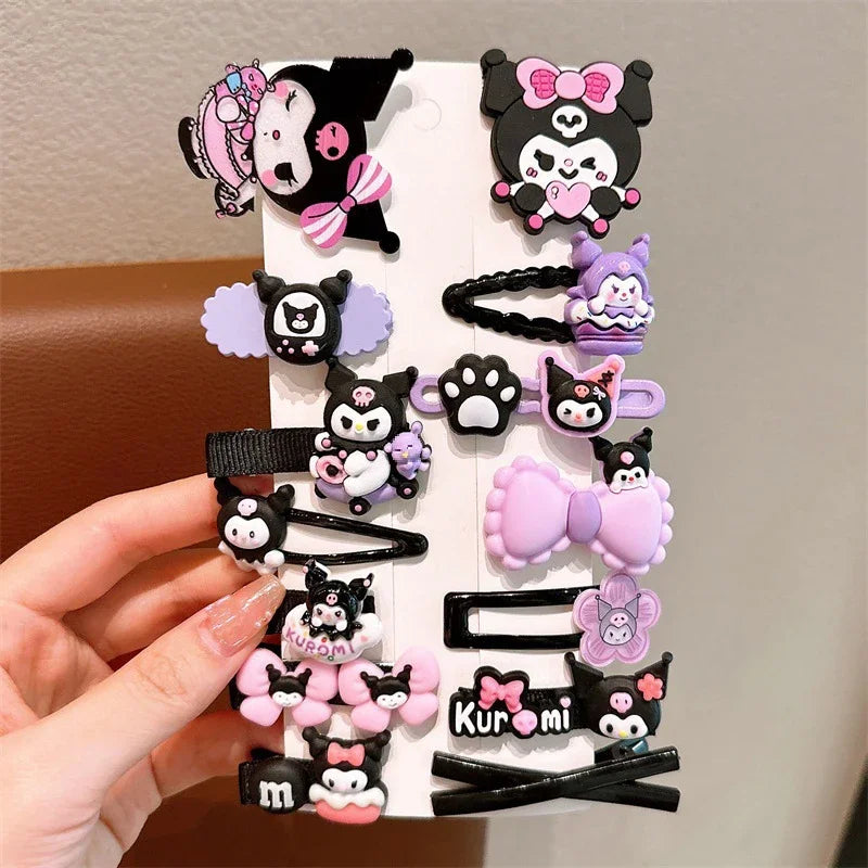 14pcs Sanrio Kuromi Cute Hairclips - Image 8