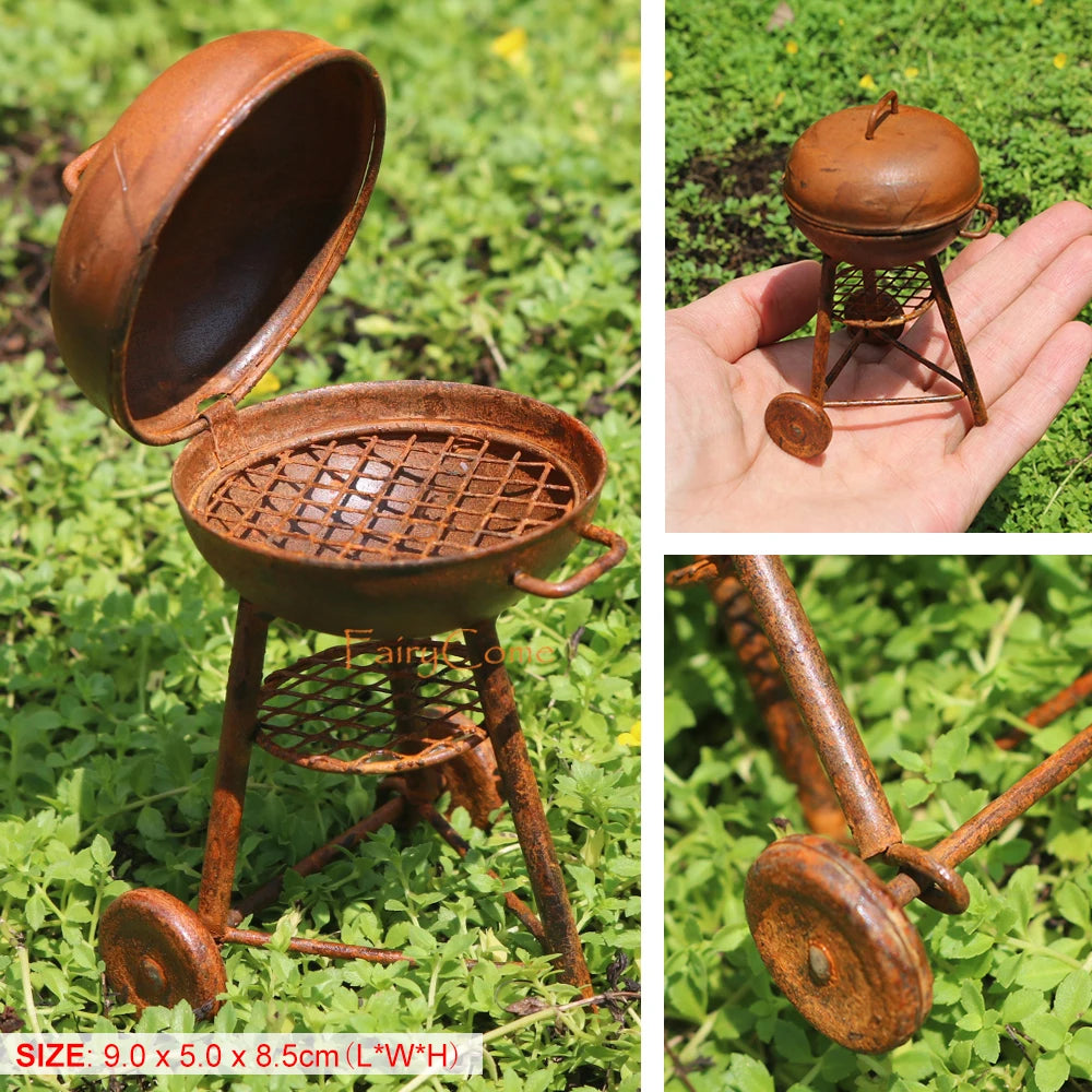 Miniature Fairy Garden Metal Table & Chairs Set - Image 49