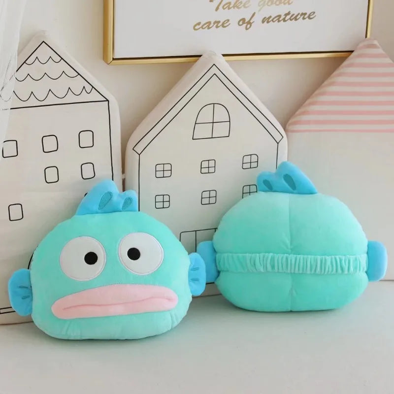 Sanrio Kawaii Hangyodon Car Headrest & Seat Belt Cover Set - Image 3