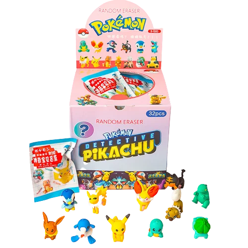 32pcs/Set Pokémon & Sanrio Anime DIY Cartoon Pencil Erasers - Image 7
