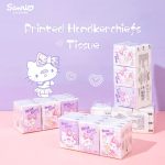 9pcs Hello Kitty & Sanrio Printed Tissue Handkerchief Set