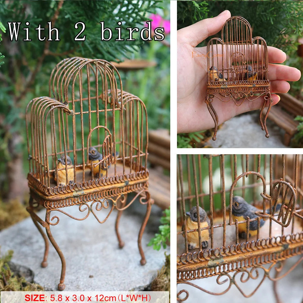 Miniature Fairy Garden Metal Table & Chairs Set - Image 25