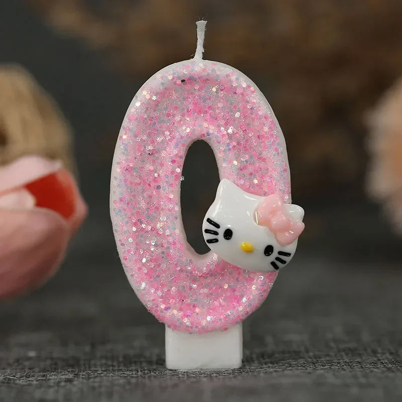 Kawaii Hello Kitty Number Birthday Candles - Image 11