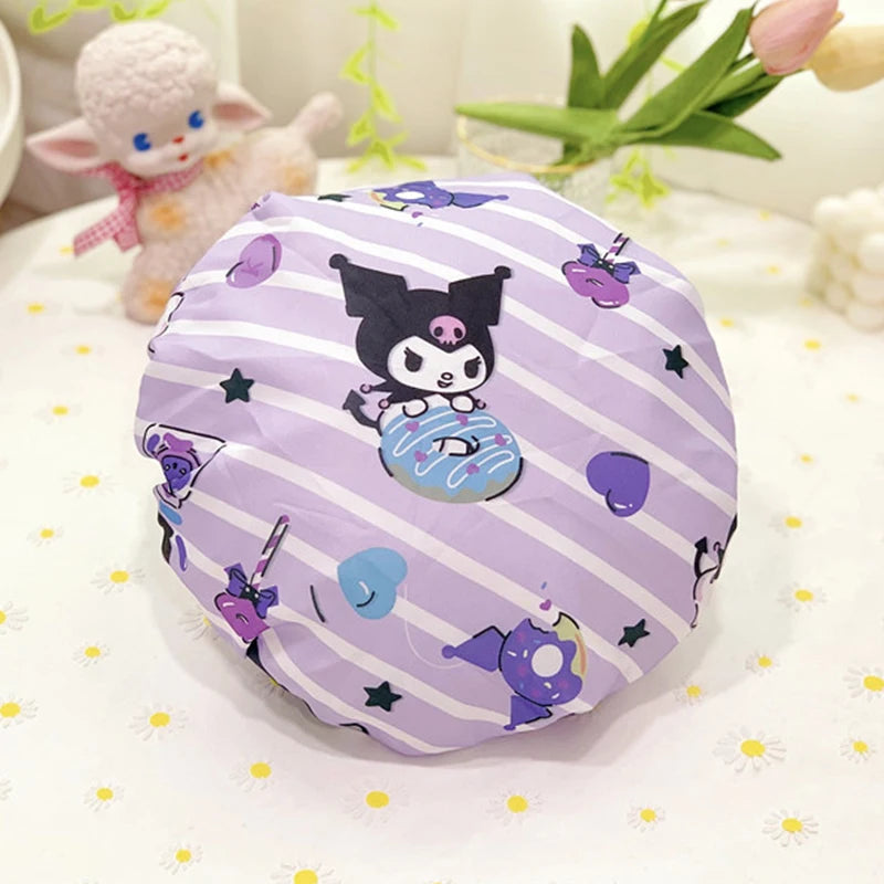 Sanrio Hello Kitty Double-Layer Thickened Large Adult Shower Cap - Image 7