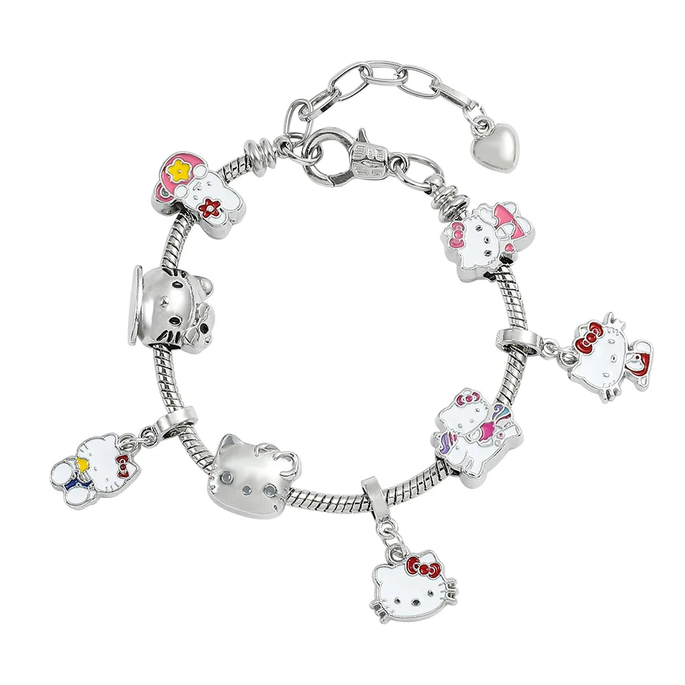 Hello Kitty Gold Plated Bracelets with Charms - Image 14