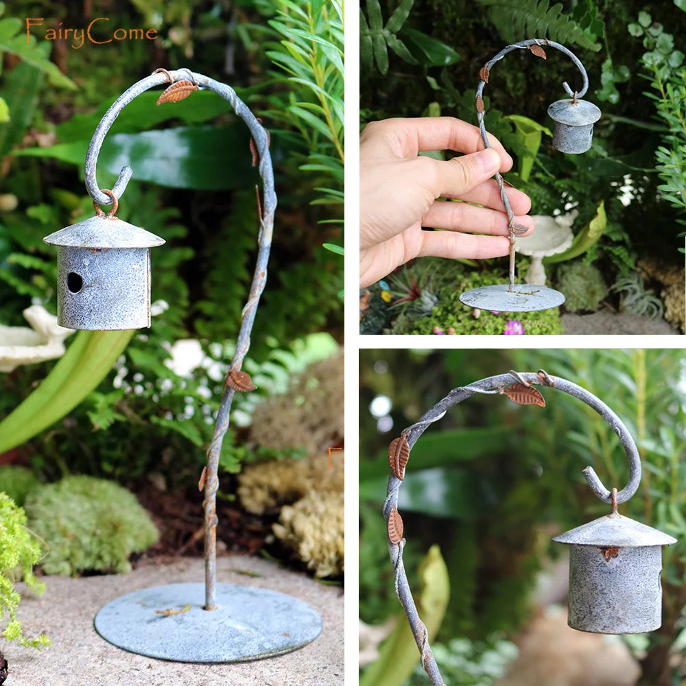 Miniature Fairy Garden Metal Table & Chairs Set - Image 59