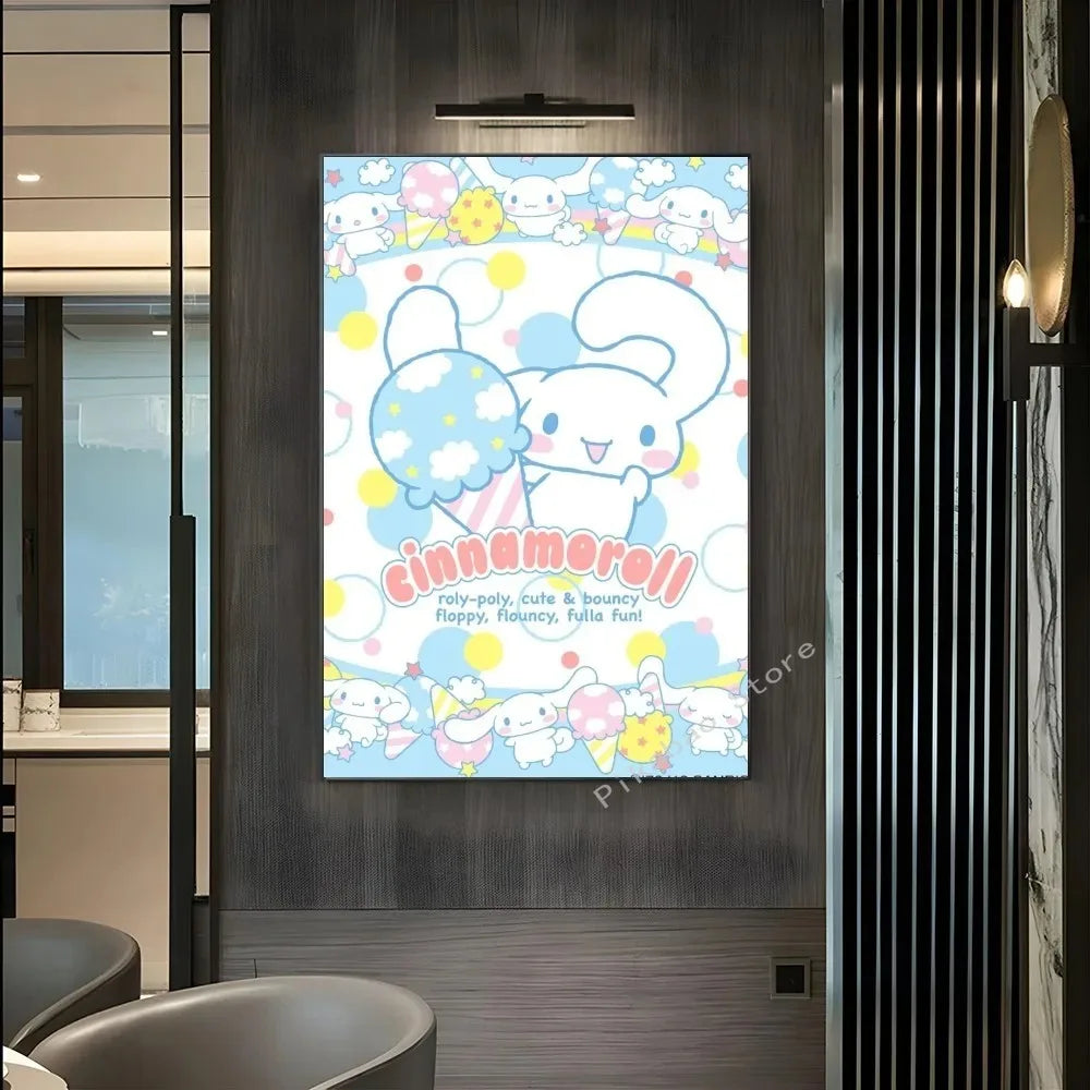 MINISO Cartoon Cute Dog Canvas Poster - Image 10