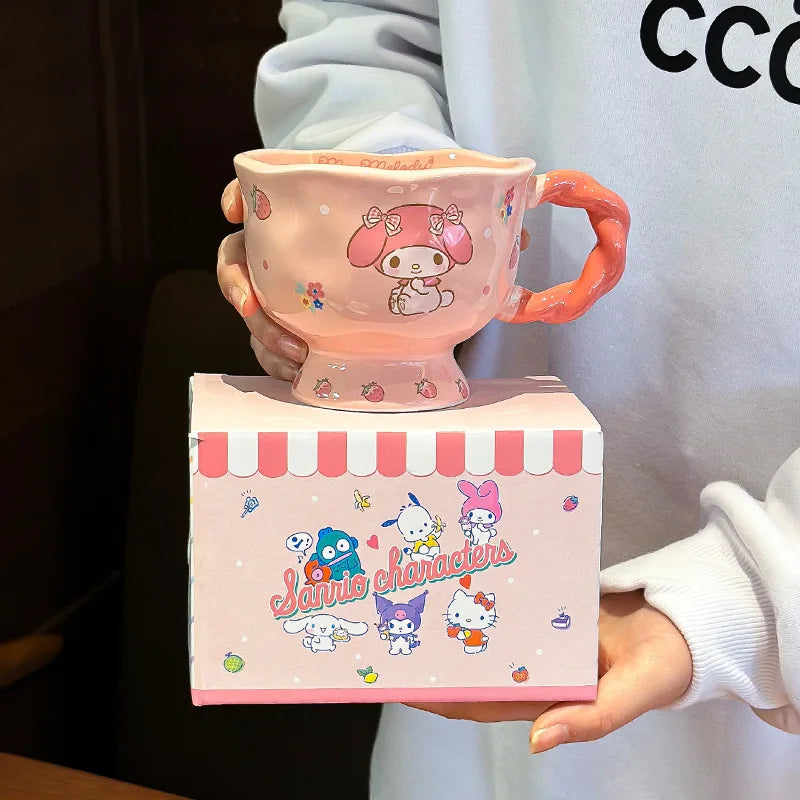 360ml New Sanrio High-Footed Ceramic Mug - Image 7