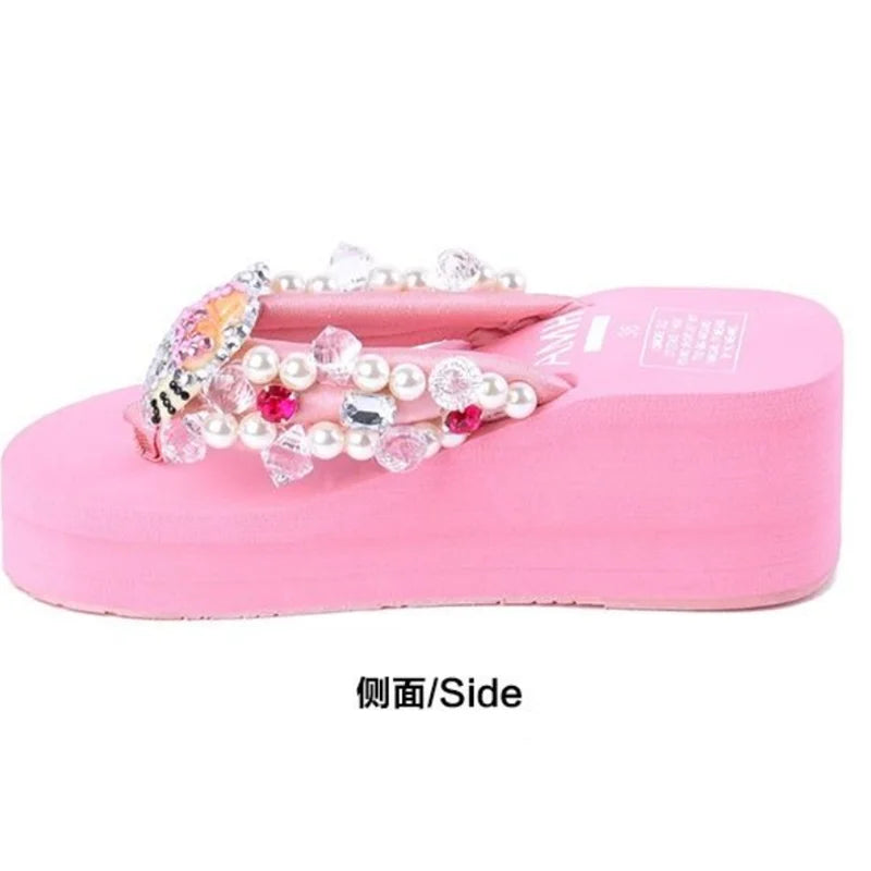 Hello Kitty Sanrio Y2K Platform Flip Flop Sandals - Image 5