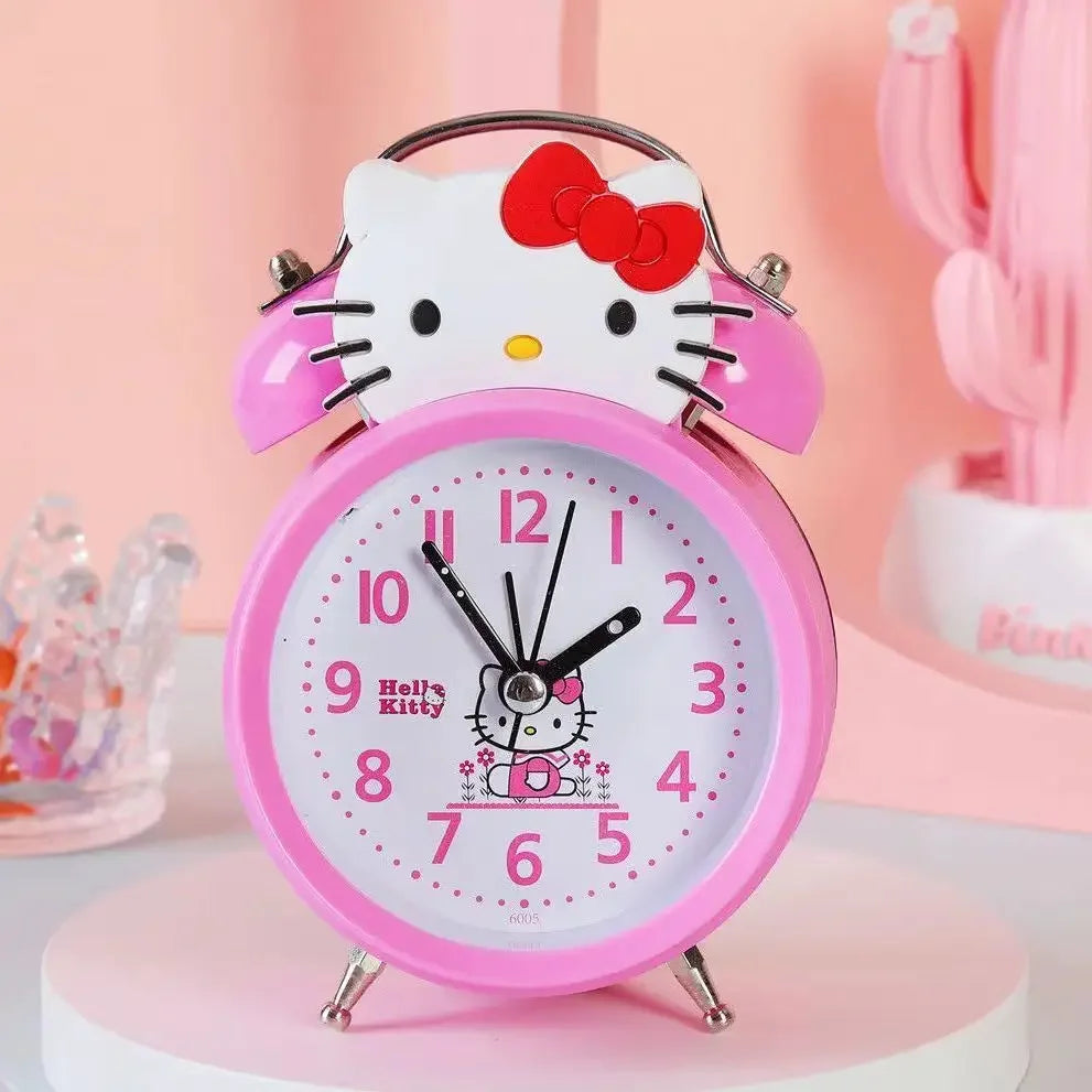 Hello Kitty Anime Peripheral Cartoon Silent Ring Alarm Clock - Image 7