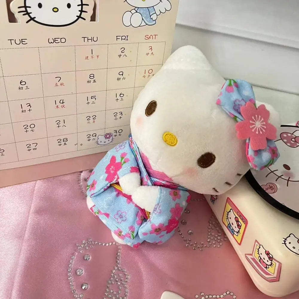 New Sanrio Kimono Hello Kitty Stuffed Doll Keychain - Image 4