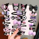 14pcs Sanrio Kuromi Hairclip & Headwear Set